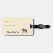 Magischer Capyfee Gepäckanhänger (Rückseite horizontal)