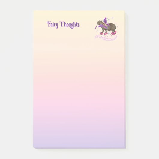 Magischer Capyfee Post-it Klebezettel (Vorderseite)