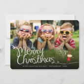 Magischer Cartoon Elf Frohe Weihnachten Foto Urlau (Vorderseite)