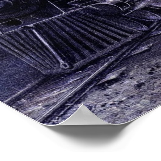 Magischer Dampfzug Motor Viktorianisch Train Poster (Ecke)