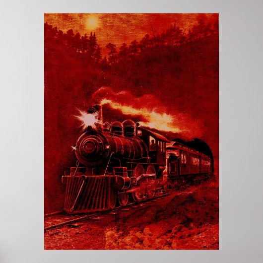 Magischer Dampfzug Motor Viktorianisch Train Poster (Vorne)