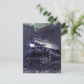 Magischer Dampfzug Motor Viktorianisch Train Postkarte (Stehend Vorderseite)