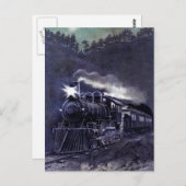 Magischer Dampfzug Motor Viktorianisch Train Postkarte (Vorne/Hinten)