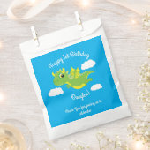 Magischer Drache Niedlich 1. Geburtstag Gastgesche Geschenktütchen (Ausgeschnitten)