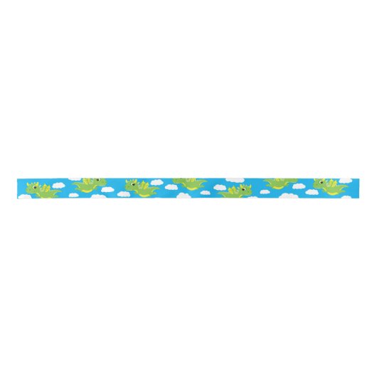Magischer Drache Niedlich Ocean Animal Ribbon Satinband (Vorderseite)