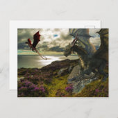 Magischer Drachenkletter Postkarte (Vorne/Hinten)