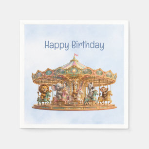 Magischer Dschungel Karussell Alles Gute zum Gebur Serviette