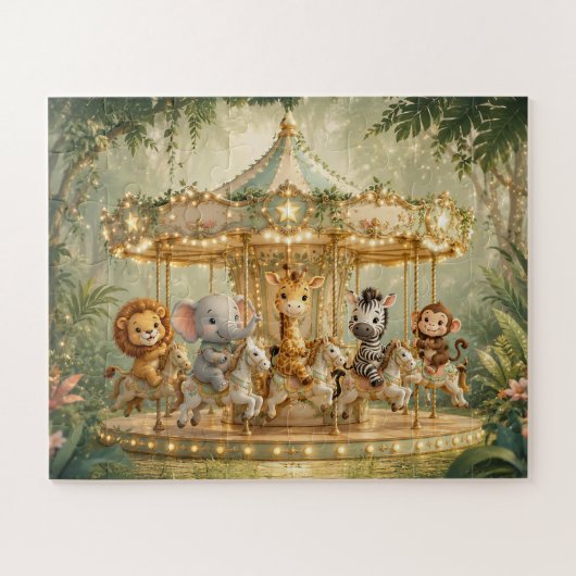 Magischer Dschungel Karussell Puzzle (Horizontal)
