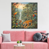 Magischer Dschungel - Leinwand Print (Insitu (Wohnzimmer))