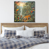 Magischer Dschungel - Leinwand Print (Insitu (Schlafzimmer))
