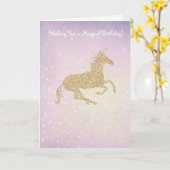 Magischer Einhorn-Geburtstag Karte (Gelbe Blume)