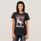 Magischer Einhorn Uteruskrebs Krieger T-Shirt (Vorne ganz)
