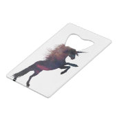 Magischer Einhornnebel Geldbeutel Flaschenöffner (Vorderseite Schrägansicht)