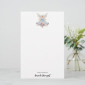 Magischer Engel Feen Pastellfarben Briefpapier (Stehend Vorderseite)