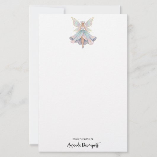 Magischer Engel Feen Pastellfarben Briefpapier (Vorderseite)