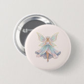 Magischer Engel Feen Pastellfarben Button (Vorne & Hinten)