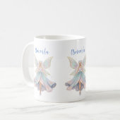 Magischer Engel Feen Pastellfarben Kaffeetasse (Vorderseite Links)