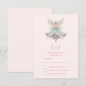 Magischer Engel Feen Pastellfarben RSVP Karte (Vorne/Hinten)