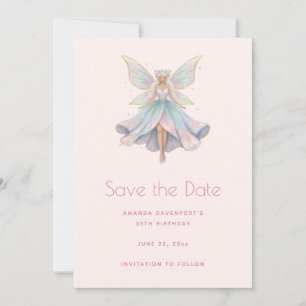 Magischer Engel Feen Pastellfarben Save The Date