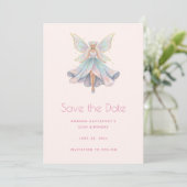 Magischer Engel Feen Pastellfarben Save The Date (Stehend Vorderseite)