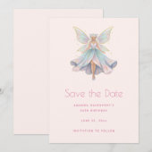 Magischer Engel Feen Pastellfarben Save The Date (Vorne/Hinten)