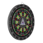 Magischer EntscheidungstrefferDartboard Dartscheibe (Vorderseite Links)