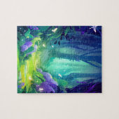 Magischer Fairy verzauberter Wald Puzzle (Horizontal)