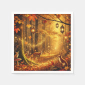 Magischer Fall verzaubert Woodland Découpage Napki Serviette (Vorderseite)