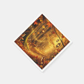 Magischer Fall verzaubert Woodland Découpage Napki Serviette (Ecke)