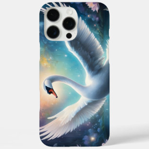 Magischer Fantasy-Schwan Mitternachtssee Seerosen iPhone 16 Pro Max Hülle