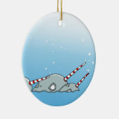 Magischer Feiertag Narwals Keramikornament (Rechts)