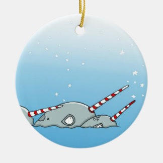 Magischer Feiertag Narwals Keramikornament