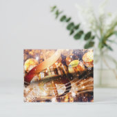 magischer festlicher Feiertag des Feiertagspostkarte (Stehend Vorderseite)