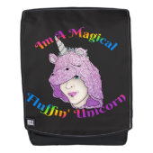 Magischer Fluffin Einhorn-Rucksack Rucksack (Vorderseite)
