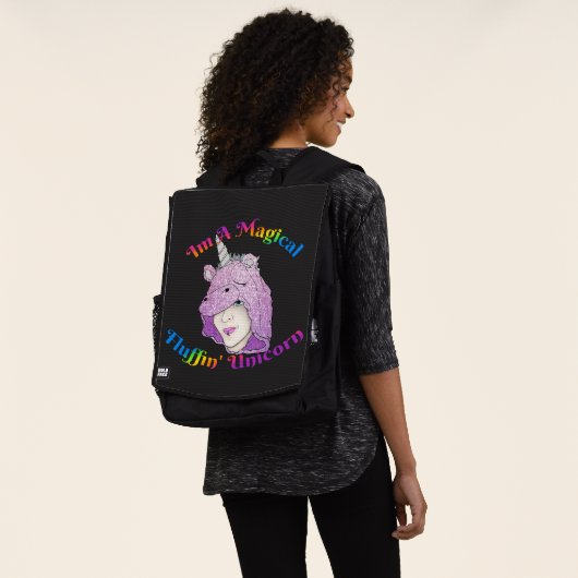 Magischer Fluffin Einhorn-Rucksack Rucksack (Ausgewaschen)