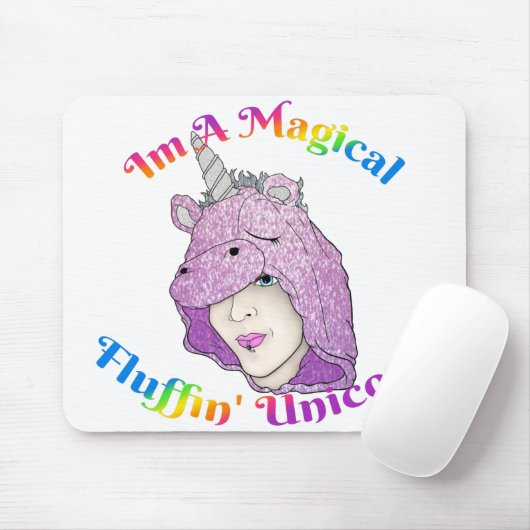 Magischer Fluffin Unicorn Mousepad (Mit Mouse)