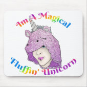 Magischer Fluffin Unicorn Mousepad (Vorne)