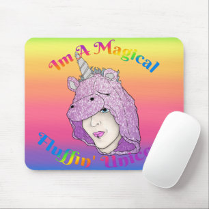 Magischer Fluffin Unicorn Mousepad