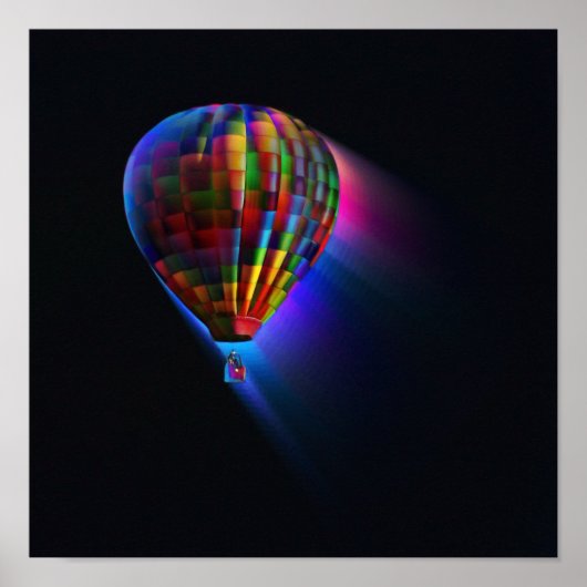 Magischer Flug Abstrakter Traum Digitale Kunst Poster (Vorne)