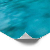 Magischer Fluss im verzauberten Winterwald Poster (Ecke)