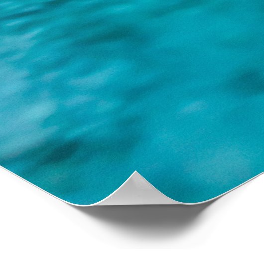 Magischer Fluss im verzauberten Winterwald Poster (Ecke)