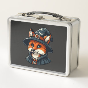 Magischer Fox - Zauberfantasy Metall Brotdose
