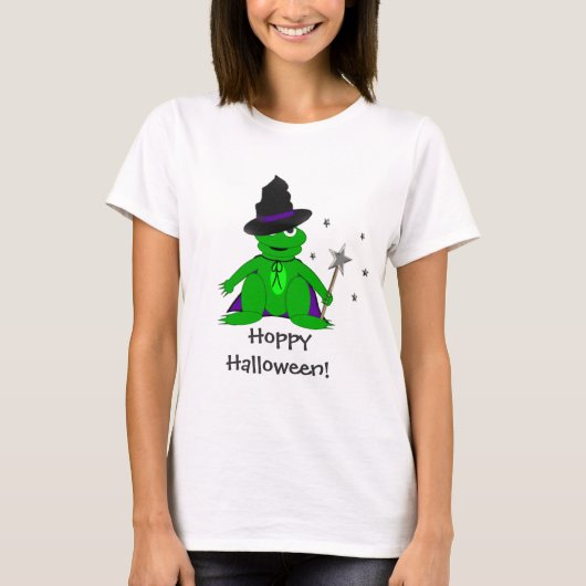 Magischer Frosch-hopfenreiches Halloween-T-Shirt T-Shirt (Vorderseite)