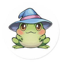 Magischer Frosch in einem Hut