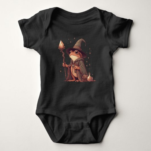 Magischer Froschassistent Baby Strampler (Vorderseite)
