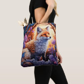 Magischer Fuchs im verzauberten Wald Tasche (Von Nahem)