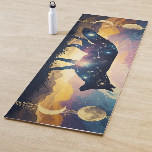 Magischer Fuchs unter den Sternen Yoga Matten (Beispiel)