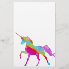 Magischer funkelnd Regenbogen tänzelnder Unicorn Briefpapier