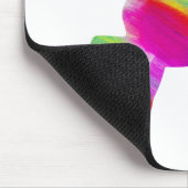 Magischer funkelnd Regenbogen tänzelnder Unicorn Mousepad (Ecke)
