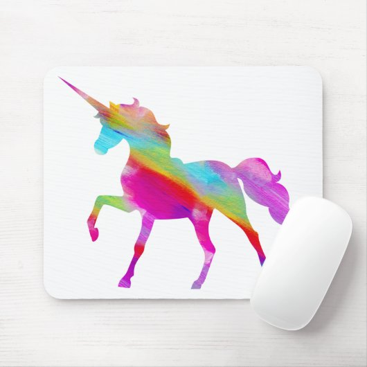 Magischer funkelnd Regenbogen tänzelnder Unicorn Mousepad (Mit Mouse)